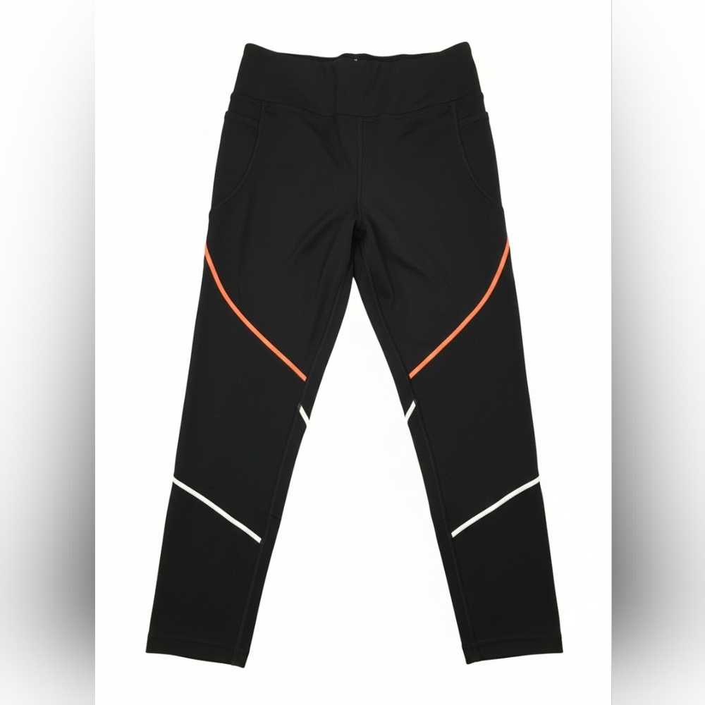 Avia Black Leggings with White Logo